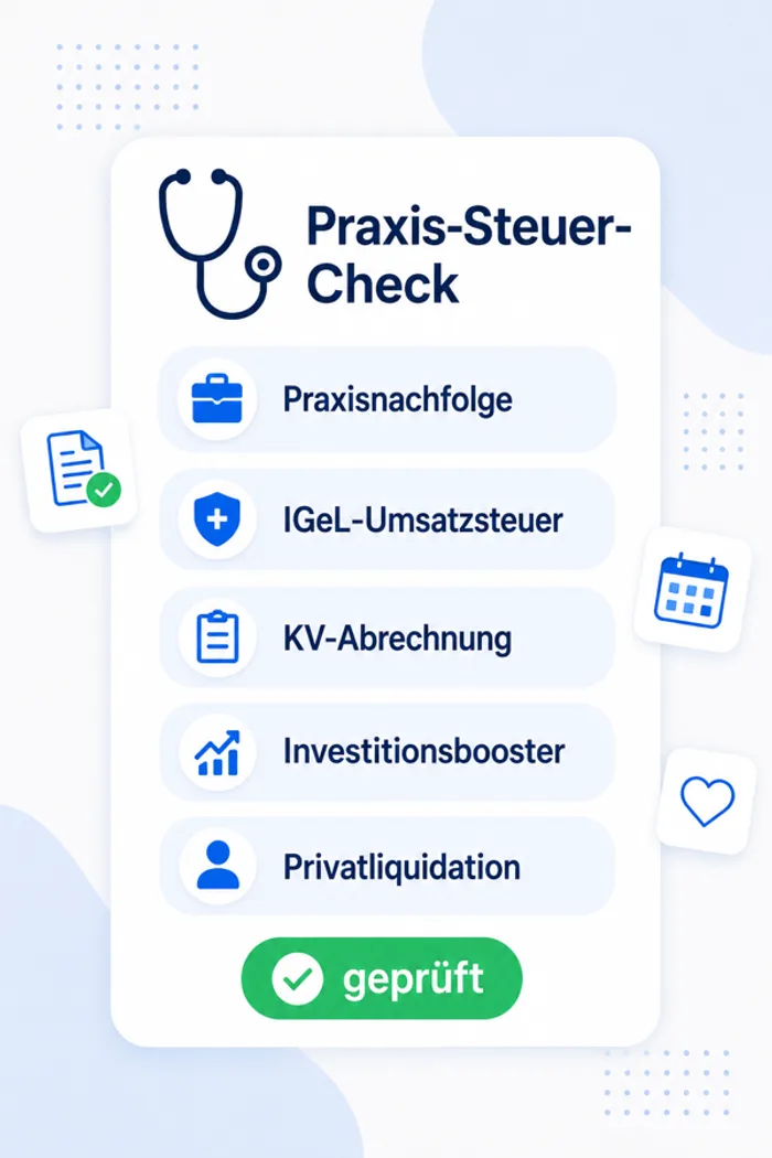 Steuerliche Schwerpunkte: Spezialisierte Steuerberatung für Ärzte & Heilberufe